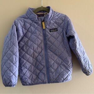 Patagonia Kids Quilted Jacket in Light Purple